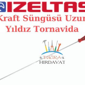 İzeltaş Kraft 4.5x300 mm Süngüsü Uzun Yıldız Tornavida