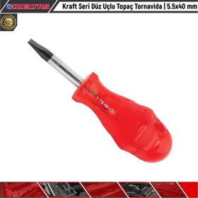 İzeltaş Kraft Seri Düz Uçlu Topaç 5.5 X 40 mm Tornavida