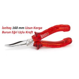İzeltaş Kraft Uzun Kargaburun Eğri Uçlu 160 mm