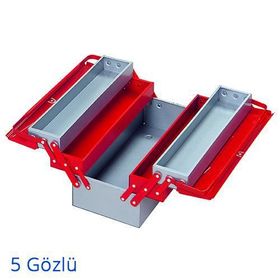 İzeltaş Metal Takım Çantası Beş Gözlü Uzun 52 cm 8420