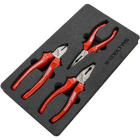İzeltaş Opak Seri 160 mm Kargaburun Kombine Pense ve Yan Keski 3 Parça Pense Seti