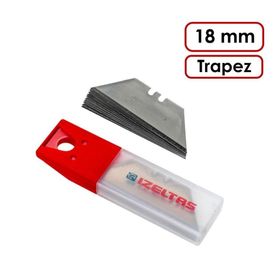 İzeltaş Pro 18 mm 10'lu Güvenlikli Trapez Yedek Maket Bıçağı