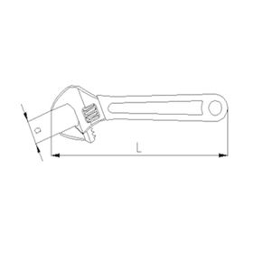 İzeltaş Pvc İzoleli 15'' Kurbağacık Anahtar