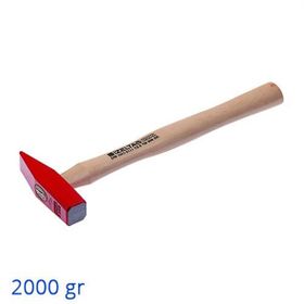 İzeltaş Tesviyeli Ağaç Saplı 2000 gr Emniyet Çekiç