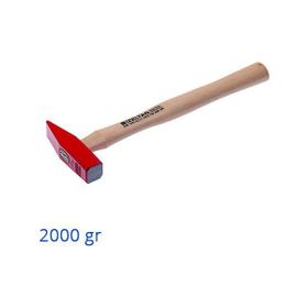İzeltaş Tesviyeli Ağaç Saplı 2000 gr Emniyet Çekiç