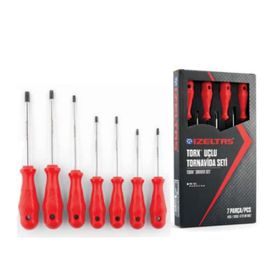 İzeltaş Torx Uçlu 7 Parça Tornavida Seti