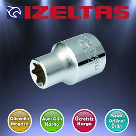 İzeltaş TR20 1/4" Lokmalı Star Delikli Torx Uç