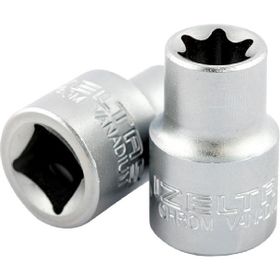 İzeltaş TR27 1/4 Lokmalı Star Delikli Torx Uç