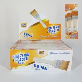 İzmir Fırça No: 2-4-6 Luna Hobi Zemin Fırça Seti