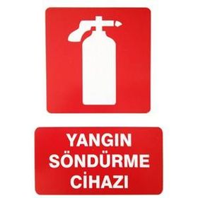 İzmir Serigrafi Pvc Levha Yangın Söndürme Cihazı Uyarı Levhası