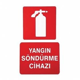 İzmir Serigrafi Pvc Levha Yangın Söndürme Cihazı Uyarı Levhası
