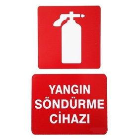 İzmir Serigrafi Pvc Levha Yangın Söndürme Cihazı Uyarı Levhası