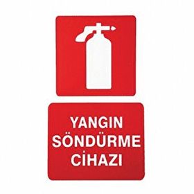 İzmir Serigrafi Pvc Levha Yangın Söndürme Cihazı Uyarı Levhası