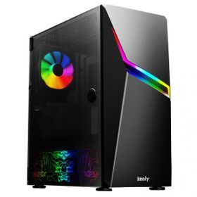 Izoly Argb Cyberpunk Ax3 Argb Fullglass Oyuncu Bilgisayarı Kasası