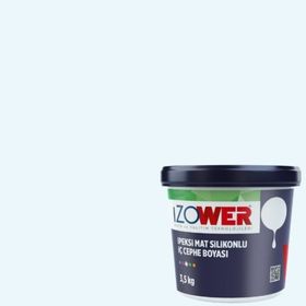İzower Buz Mavisi 10 3.5 kg İpeksi Mat Silikonlu İç Cephe Duvar Boyası
