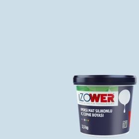 İzower Buz Mavisi 20 3.5 kg İpeksi Mat Silikonlu İç Cephe Duvar Boyası