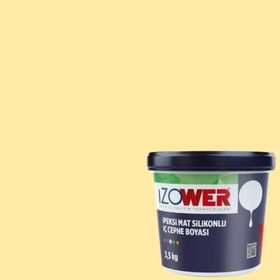 İzower Krem 10 3.5 kg İpeksi Mat Silikonlu İç Cephe Duvar Boyası