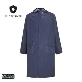 Izrasa NM05 – Astarlı 32 mm PVC Kumaş Lacivert Yağmurluk