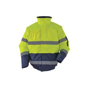 Izrasa NT60 Kolları Çıkmalı Sarı Lacivert Bomber Mont