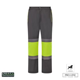 Izrasa SMP-G Sarı Softshell Kumaş Teknik Kontrast Pantolon