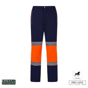 Izrasa SMP/N Lacivert Turuncu Softshell Kumaş Teknik Kontrast Pantolon