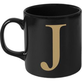 J Harfi Baskılı Seramik Kupa