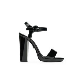 Jabotter Daff Siyah Rugan 13 cm Platform Topuklu Ayakkabı