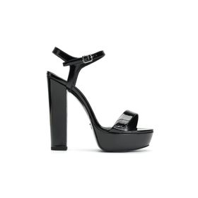 Jabotter Dasha Siyah Rugan 14 cm Platform Topuklu Ayakkabı