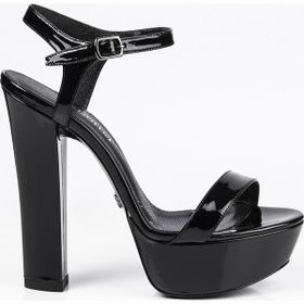 Jabotter Dasha Siyah Rugan 14 cm Platform Topuklu Ayakkabı