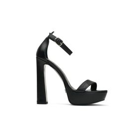 Jabotter Desire Siyah Deri 14 cm Platform Topuklu Ayakkabı