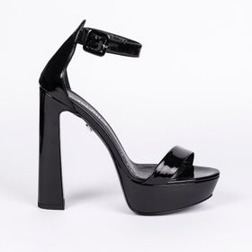 Jabotter Desire Siyah Rugan 14 cm Platform Topuklu Ayakkabı
