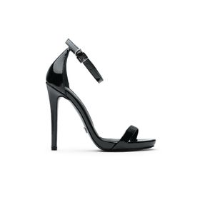 Jabotter Elegant Siyah Rugan 10 cm Topuklu Ayakkabı