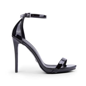 Jabotter Elegant Siyah Rugan 10 cm Topuklu Ayakkabı