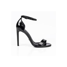 Jabotter Elegant Siyah Rugan 10 cm Topuklu Ayakkabı