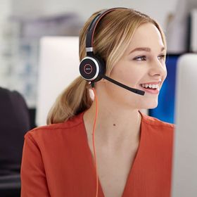 Jabra Evolve 40 MS Stereo USB-C Siyah Headset Saç Bandı Kulaklık