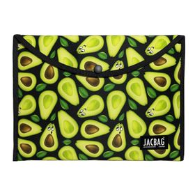 Jacbag A4 Çıtçıtlı Dosya Defter Tablet Yeşil Avokado Kadın Evrak Çantası