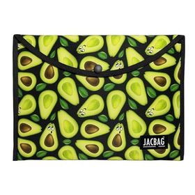 Jacbag A4 Çıtçıtlı Dosya Defter Tablet Yeşil Avokado Kadın Evrak Çantası