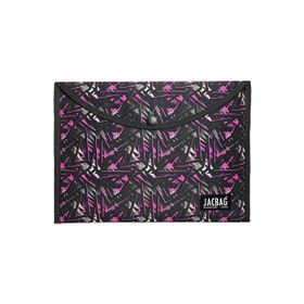 Jacbag Geometrik A4 Çıtçıtlı Dosya Defter Tablet Pembe Kadın Evrak Çantası
