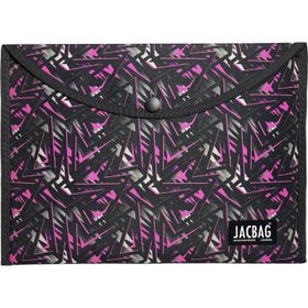 Jacbag Geometrik A4 Çıtçıtlı Dosya Defter Tablet Pembe Kadın Evrak Çantası