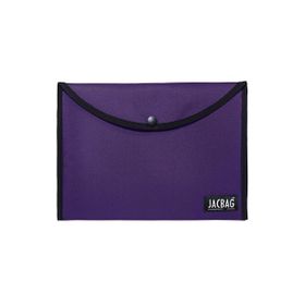 Jacbag Kadın A4 Çıtçıtlı Dosya Defter Tablet Mor Evrak Çantası