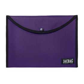 Jacbag Kadın A4 Çıtçıtlı Dosya Defter Tablet Mor Evrak Çantası
