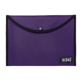 Jacbag Kadın A4 Çıtçıtlı Dosya Defter Tablet Mor Evrak Çantası