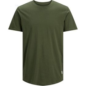 Jack & Jones 12113648 Haki Essentials Jjenoa Pamuklu Bisiklet Yaka Erkek T-Shirt