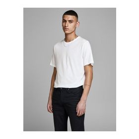 Jack & Jones 12133913 Beyaz Erkek T-shirt