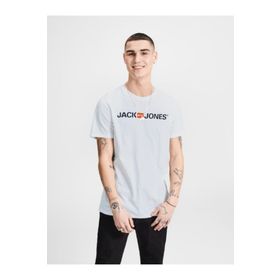 Jack & Jones 12137126 Beyaz Erkek T-Shirt