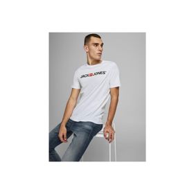 Jack & Jones 12137126 Beyaz Erkek T-Shirt