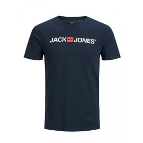Jack & Jones 12137126 Lacivert Jjecorp Logo Tee Ss Crew Neck Noos Erkek T-shirt
