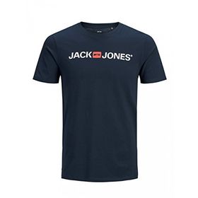 Jack & Jones 12137126 Lacivert Jjecorp Logo Tee Ss Crew Neck Noos Erkek T-shirt