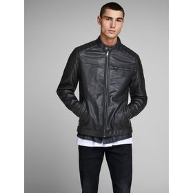 Jack & Jones 12147218 Erkek Jjerocky Jacket Noos Pıu Suni Deri Ceket