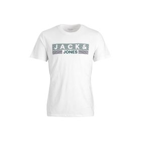 Jack & Jones 12151955_JJECORP LOGO TEE SS O-NECK Bisiklet Yaka Baskılı Beyaz Erkek T-shirt